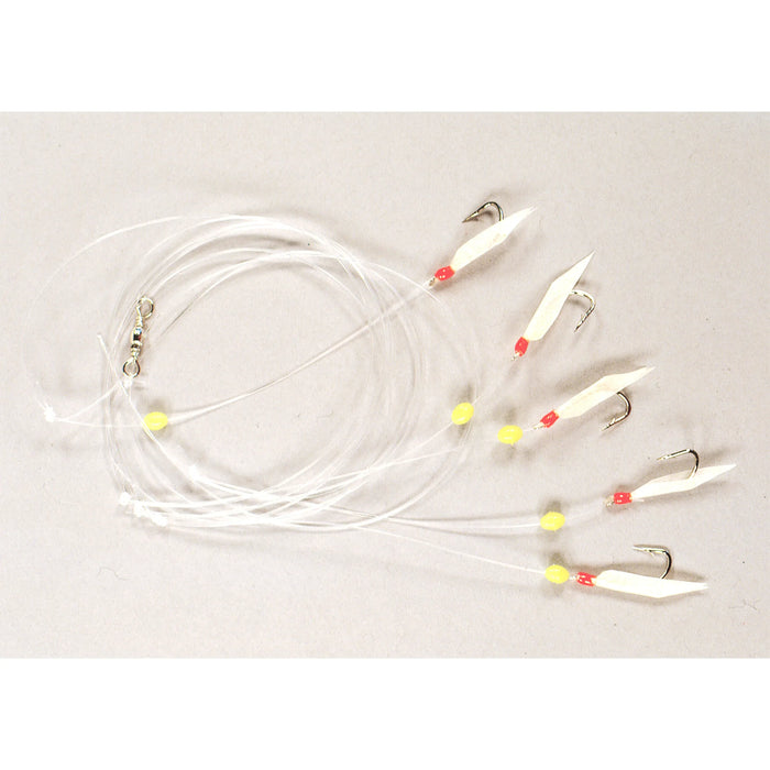 Lineaeffe Hikaru Bait Chaiser 6 Hooks with Luminous Beads