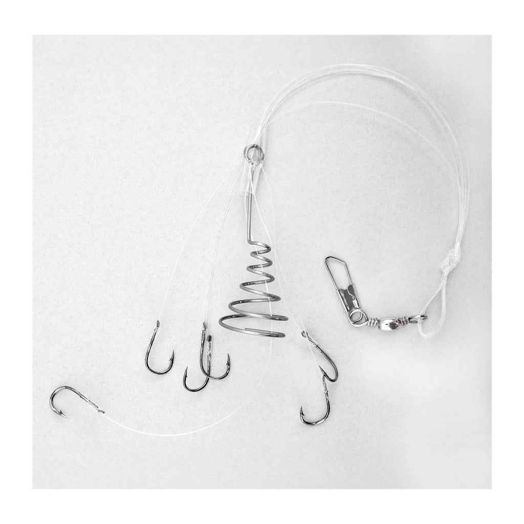 Lineaeffe Terminal Rigs for Mullets 6 Nickeled Hooks