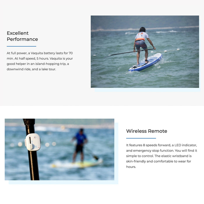 Lightweight Motor for Stand Up Paddle Boards Vaquita Epropulsion