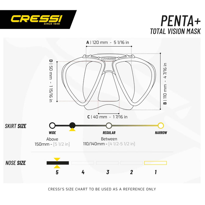 Scuba Diving Mask Penta+ Cressi