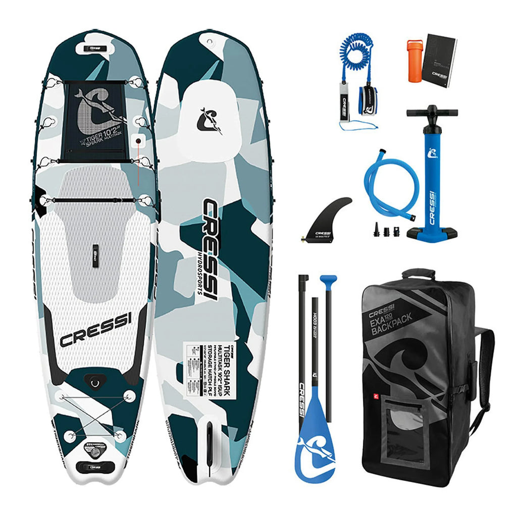 Inflatable Paddle Board Set Cressi Tiger Shark