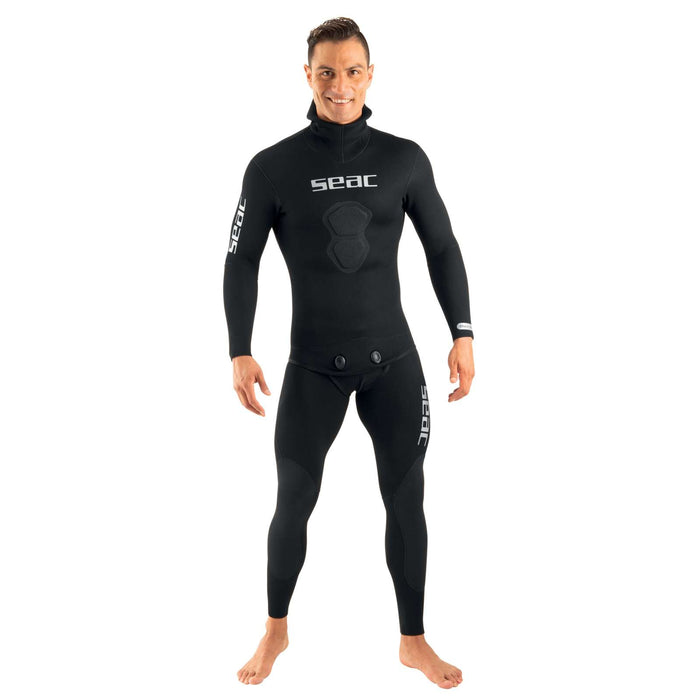 Traje de neopreno Black Shark Hombre 3mm Negro L Seac 1-108-L