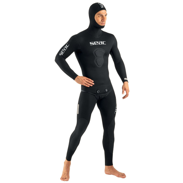 Wetsuit Black Shark Man 3mm Black XL Seac 1-108-XL