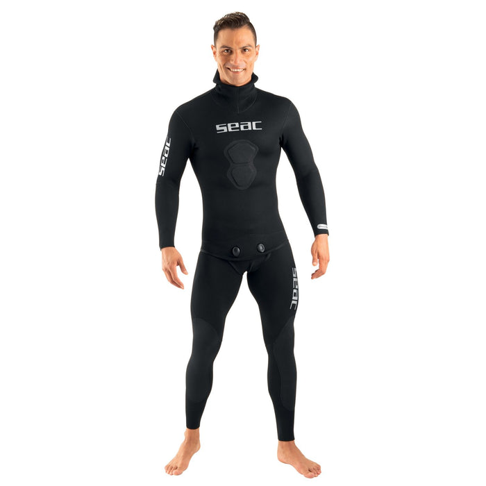 Wetsuit Black Shark Man 3mm Black XL Seac 1-108-XL