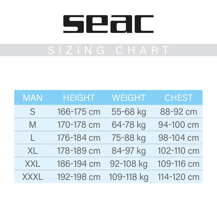Wetsuit Black Shark Man 3mm Black XL Seac 1-108-XL