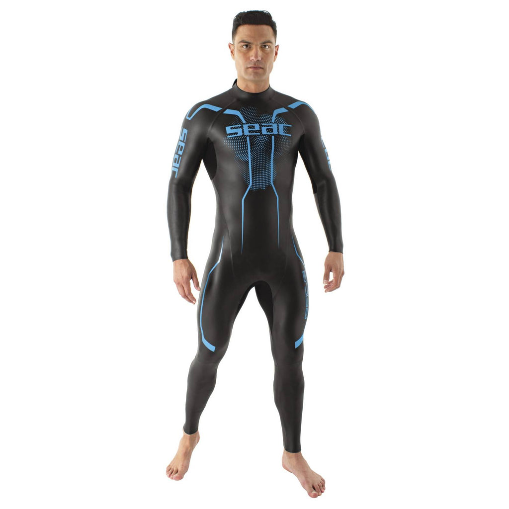 Traje de neopreno Pace Hombre 2,5-3,5mm Negro-Azul S Seac 1-133-S