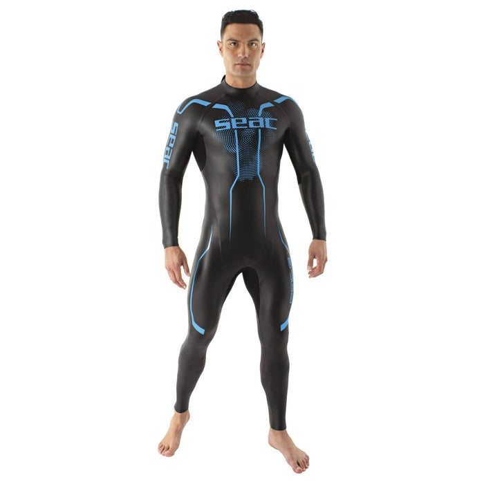 Traje de neopreno Pace Hombre 2,5-3,5mm Negro-Azul S Seac 1-133-S
