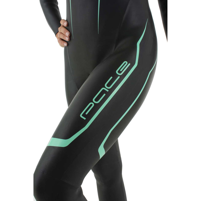 Wetsuit Pace Woman 2,5-3,5mm Black-Turquoise L Seac 1-134-L