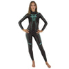 Wetsuit Pace Woman 2,5-3,5mm Black-Turquoise XXL Seac 1-134-XXL