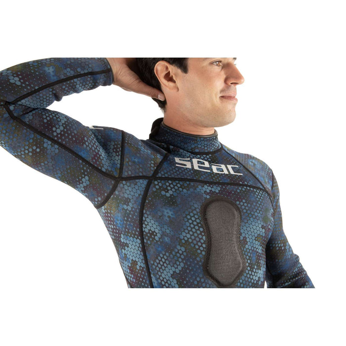 Traje de neopreno Azul Mar Hombre 1,5mm Camo XXXL Seac 1-157-XXXL