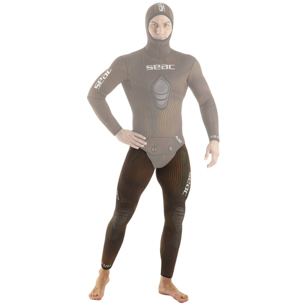 Wetsuit Pants Alga Man 5mm Brown XXXL Seac 1-163-XXXL