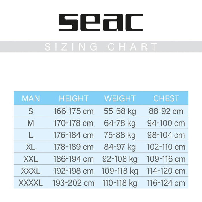 Wetsuit Ciao Man 2,5mm XL Seac 1-18-XL