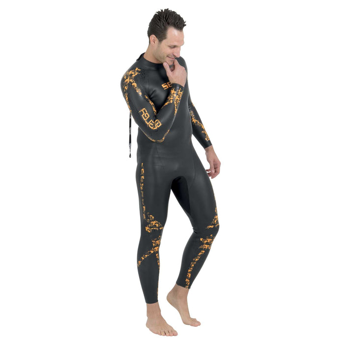 Wetsuit Energy Man 2mm Black-Orange S Seac 1-49-S