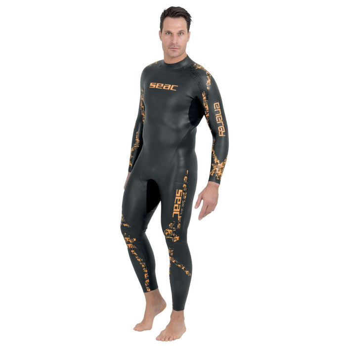 Wetsuit Energy Man 2mm Black-Orange S Seac 1-49-S