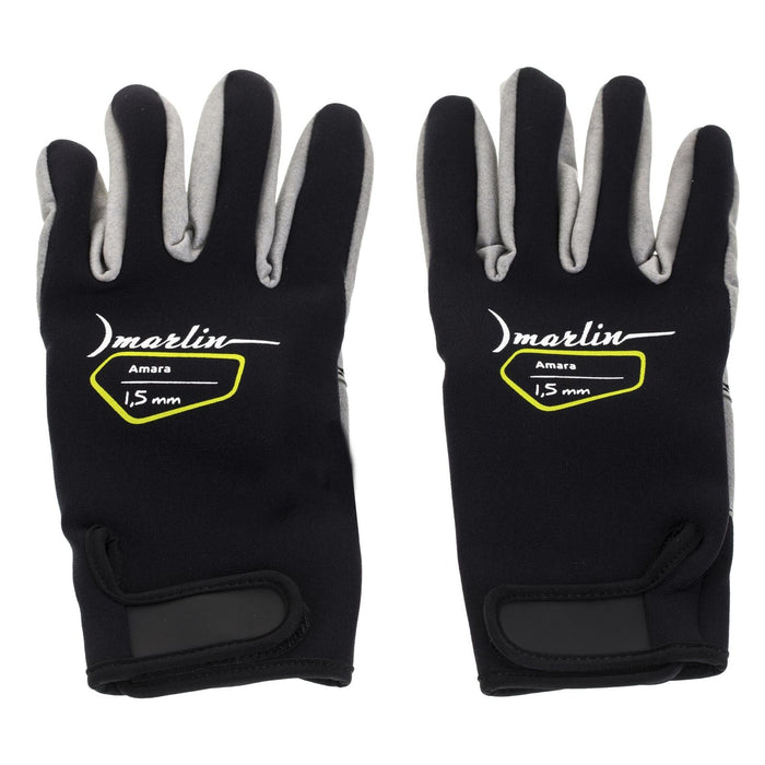 Guantes de Buceo Amara 1.5mm Negro-Gris Talla L Marlin 1096038