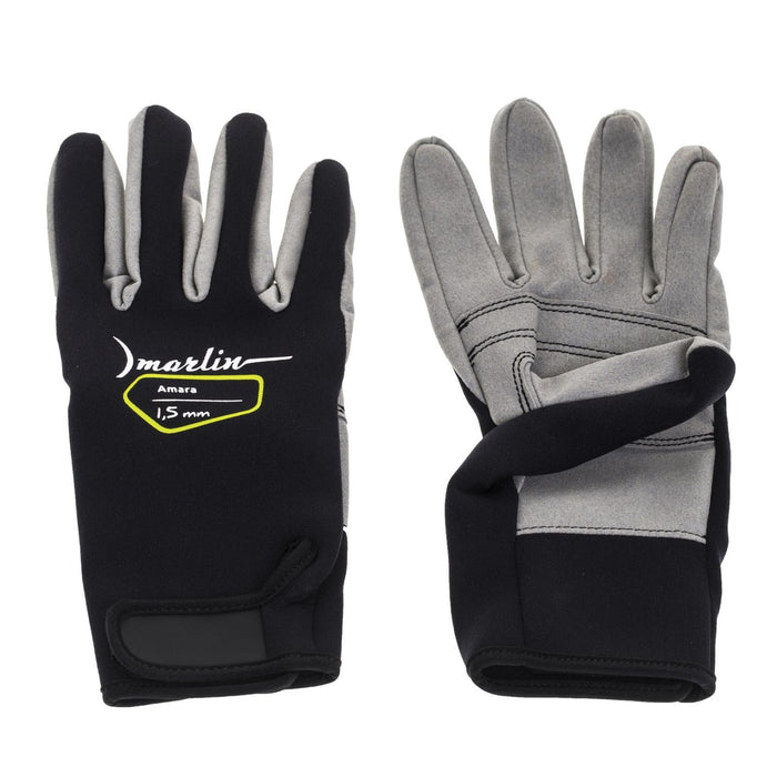 Guantes de Buceo Amara 1.5mm Negro-Gris Talla L Marlin 1096038