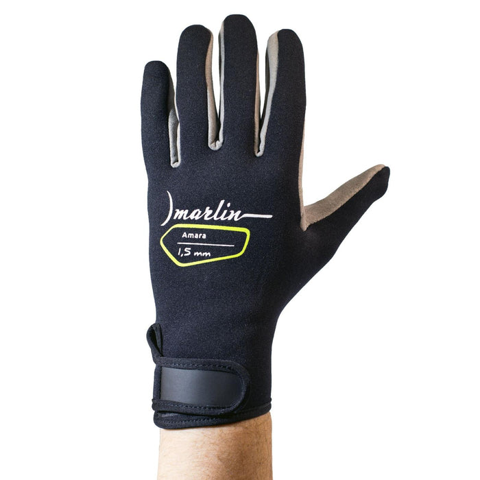 Guantes de Buceo Amara 1.5mm Negro-Gris Talla L Marlin 1096038