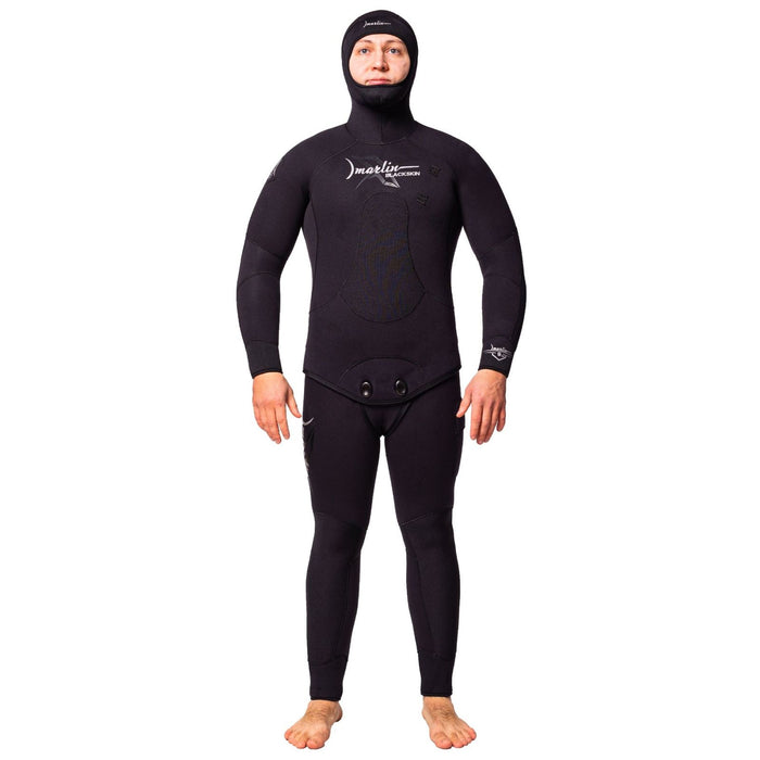 Spearfishing Full Wetsuit Blackskin Man 7mm Black Size LX Marlin 10964