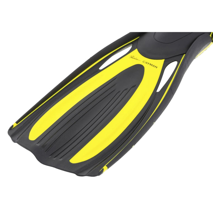 Palmes de plongée Cayman à Talon Ouvert Jaune Taille XS-37-38 Marlin 11541