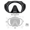 Snorkeling Mask Frameless Evo Black Marlin 117439
