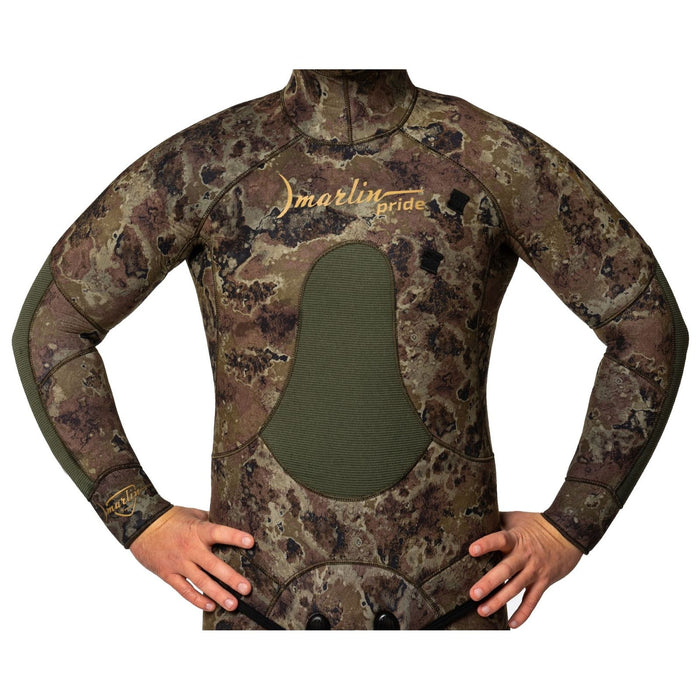 Combinaison de chasse sous-marine Pride 9mm Vert-Camouflage Taille ML Marlin 117572