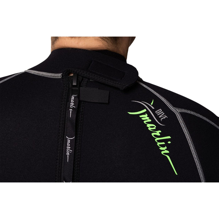 Traje de Baño Corto Malibu Hombre 2.5mm Negro-Plata Talla M Marlin 117611