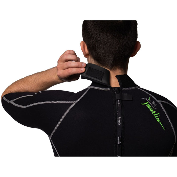 Traje de Baño Corto Malibu Hombre 2.5mm Negro-Plata Talla M Marlin 117611