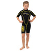 Snorkeling Shorty Wetsuit Malibu Kids 2.5mm Black-Yellow Size L Marlin 117627