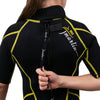 Snorkeling Shorty Wetsuit Malibu Kids 2.5mm Black-Yellow Size L Marlin 117627