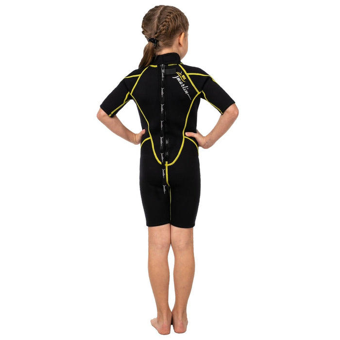 Snorkeling Shorty Wetsuit Malibu Kids 2.5mm Black-Yellow Size M Marlin 117630