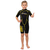 Snorkeling Shorty Wetsuit Malibu Kids 2.5mm Black-Yellow Size M Marlin 117630