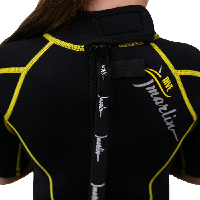 Snorkeling Shorty Wetsuit Malibu Kids 2.5mm Black-Yellow Size M Marlin 117630