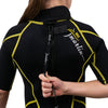 Snorkeling Shorty Wetsuit Malibu Kids 2.5mm Black-Yellow Size M Marlin 117630