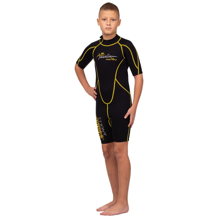 Snorkeling Shorty Wetsuit Malibu Kids 2.5mm Black-Yellow Size M Marlin 117630