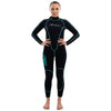 Traje de Snorkel Malibu Mujer 2.5mm Negro-Aqua Azul Talla L Marlin 118323