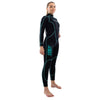 Traje de Snorkel Malibu Mujer 2.5mm Negro-Aqua Azul Talla L Marlin 118323