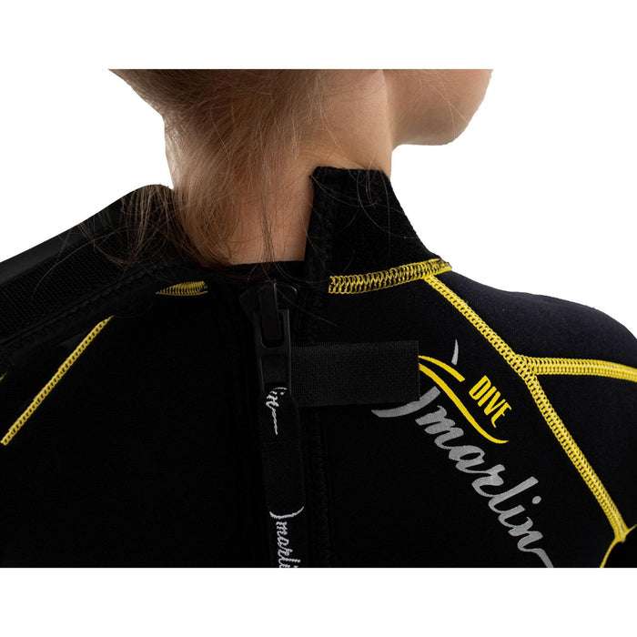 Traje de Snorkel Malibu Niños 2.5mm Negro-Amarillo Talla L Marlin 118329