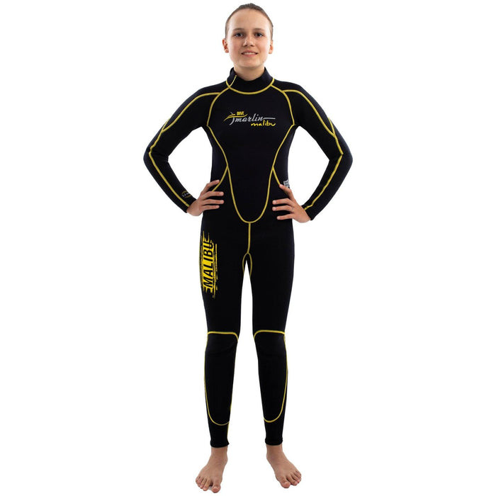 Traje de Snorkel Malibu Niños 2.5mm Negro-Amarillo Talla L Marlin 118329