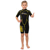 Combinaison shorty de snorkeling Malibu enfants 2,5mm noire-jaune taille XXS Marlin 118331