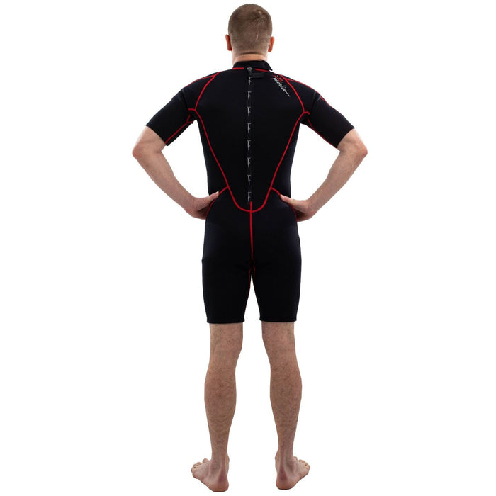 Traje de Baño Corto Malibu Hombre 2.5mm Negro-Rojo Talla XXL Marlin 118338