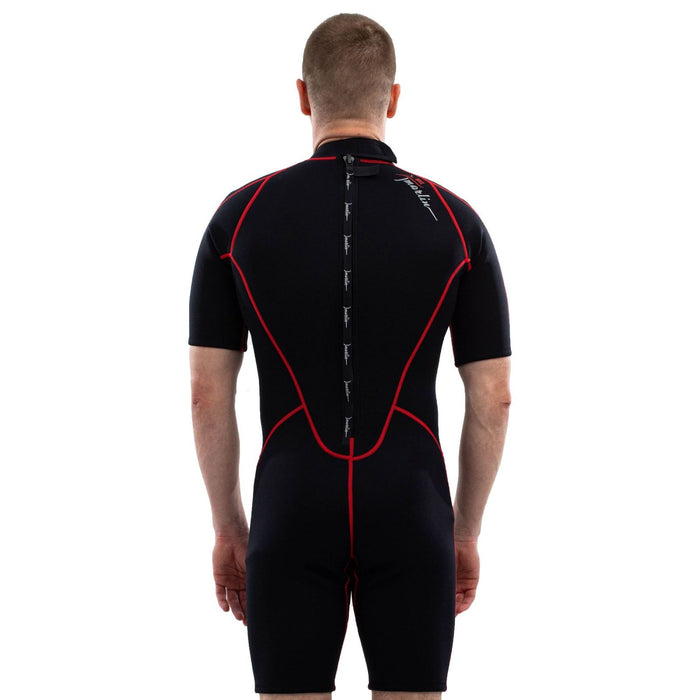 Traje de Baño Corto Malibu Hombre 2.5mm Negro-Rojo Talla XXL Marlin 118338
