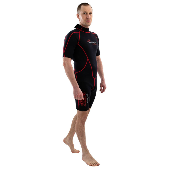 Traje de Baño Corto Malibu Hombre 2.5mm Negro-Rojo Talla XXXL Marlin 118339