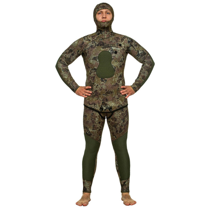 Spearfishing Full Wetsuit Skilur Pro 3mm Green-Camo Size LX Marlin 118437