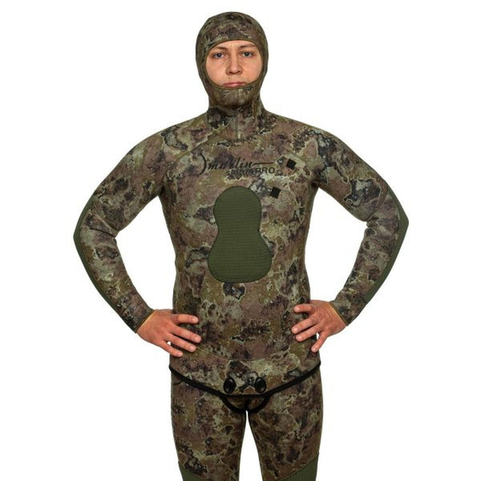 Spearfishing Full Wetsuit Skilur Pro 3mm Green-Camo Size LX Marlin 118437