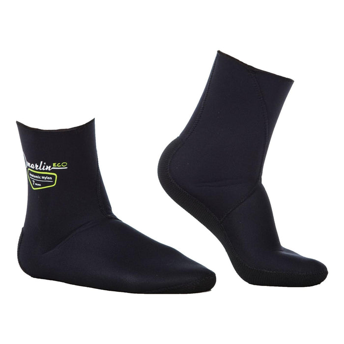 Chaussettes anatomiques de chasse sous-marine Nylon Eco 1.5mm Noires Taille L Marlin 118501
