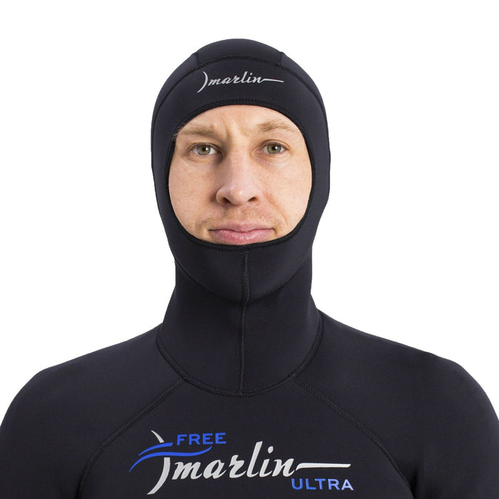 Freediving Komplettanzug mit Kapuze Ultra Herren 3mm Schwarz Größe S Marlin 118526