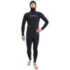 Freediving Komplettanzug mit Kapuze Ultra Herren 3mm Schwarz Größe S Marlin 118526