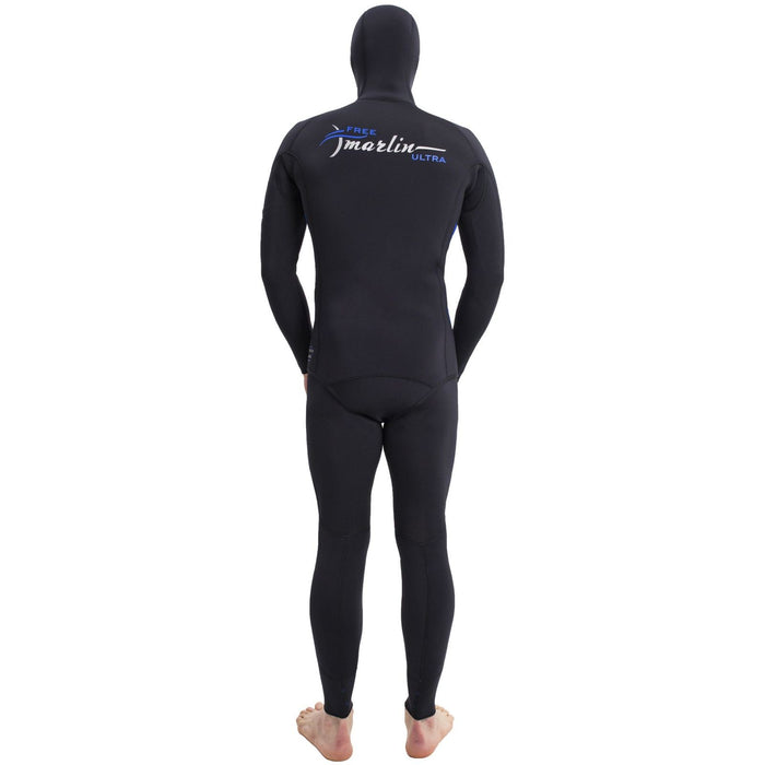 Freediving Komplettanzug mit Kapuze Ultra Herren 3mm Schwarz Größe S Marlin 118526