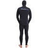 Freediving Komplettanzug mit Kapuze Ultra Herren 3mm Schwarz Größe S Marlin 118526
