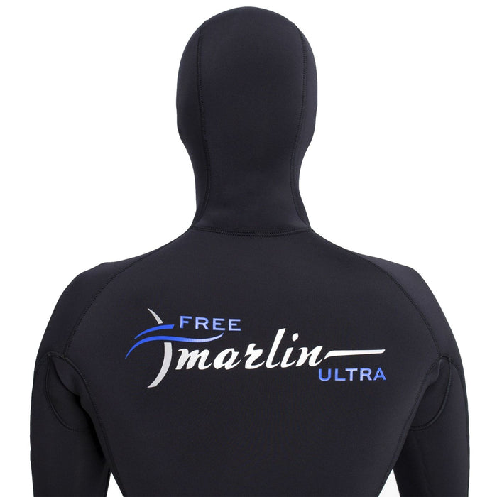 Freediving Komplettanzug mit Kapuze Ultra Herren 3mm Schwarz Größe S Marlin 118526